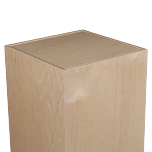 Flush Top Natural Wood Pedestals