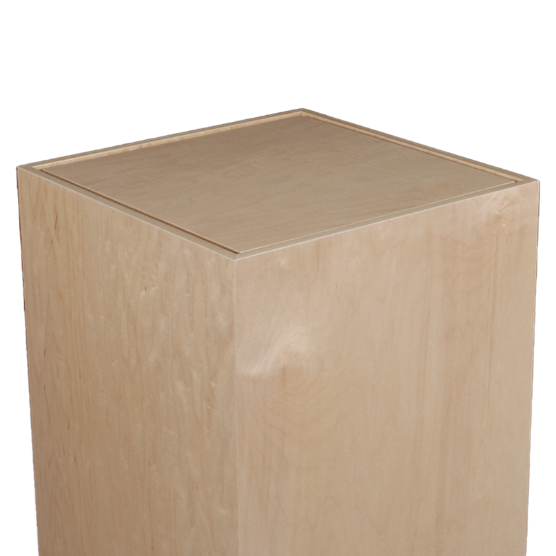 Flush Top Natural Wood Pedestals