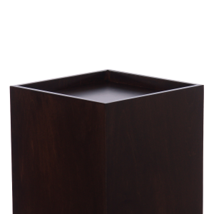 Recessed Top Stained Wood Pedestals
