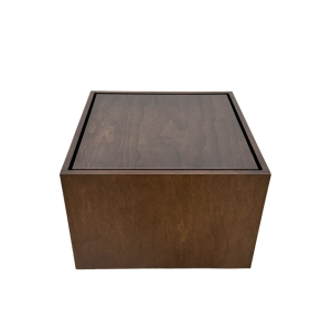 Flush Top Stained Wood Pedestals